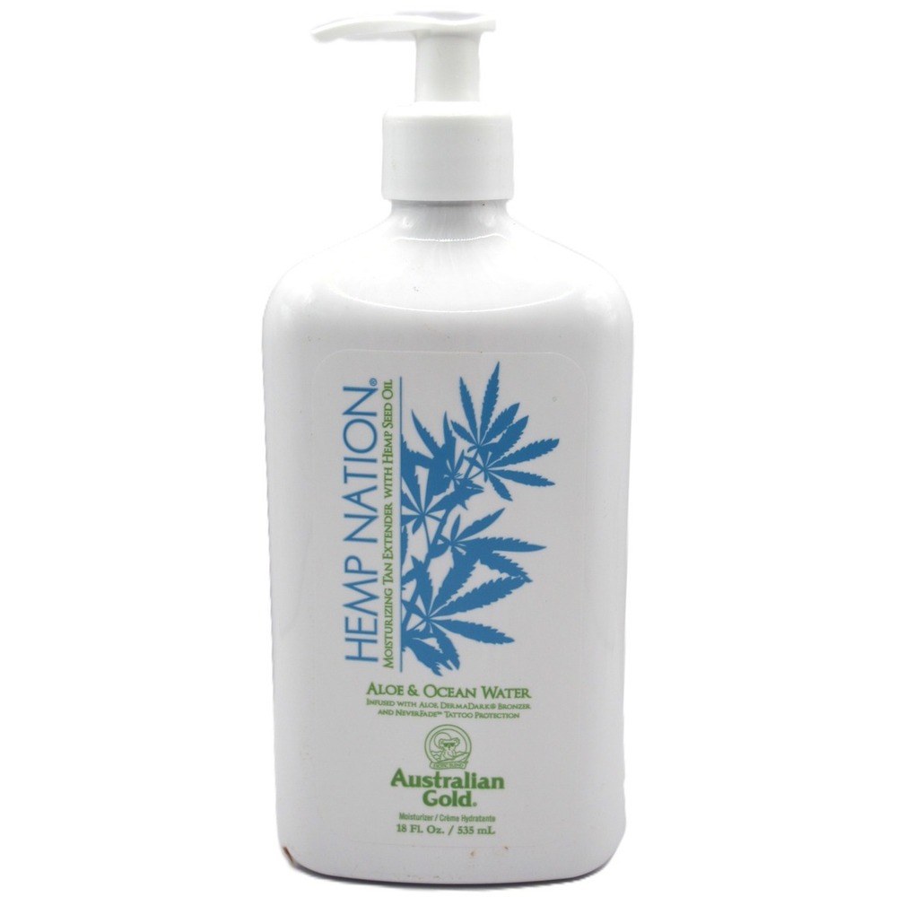 Australian Gold Hemp Nation Aloe & Ocean Water Tan Extender Bronzer 18oz